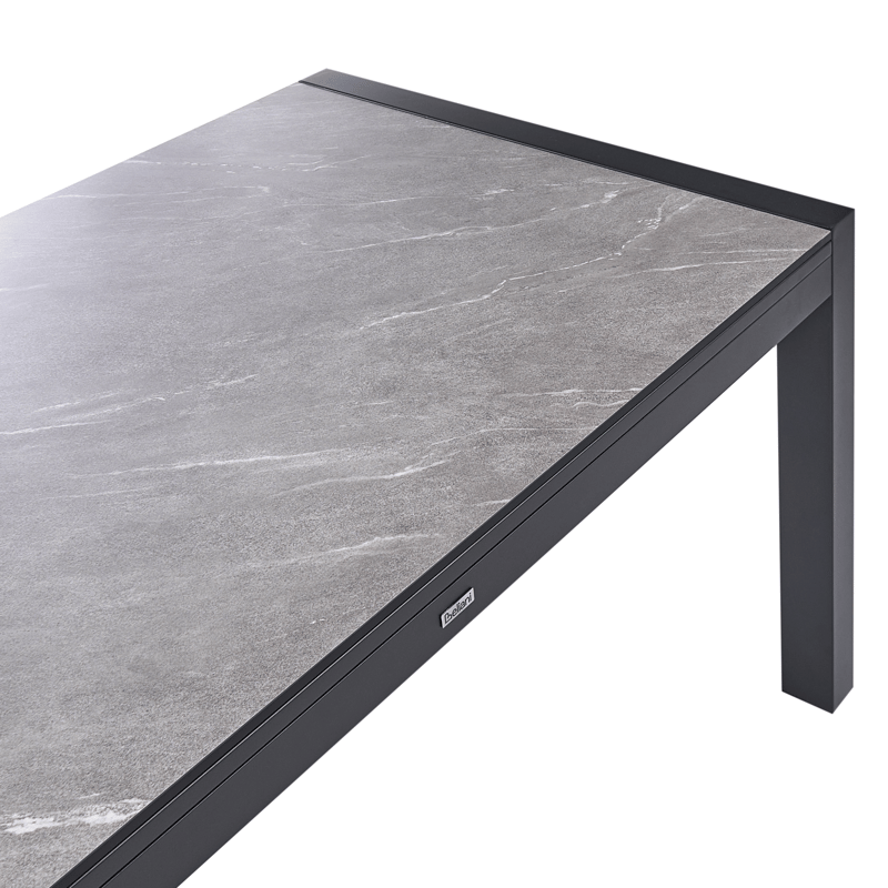 Utdragbart Matbord utomhus Binasco 90x160/220 cm - Grå/Svart - Utemöbler & utemiljö - Utebord & trädgårdsbord - Matbord utomhus