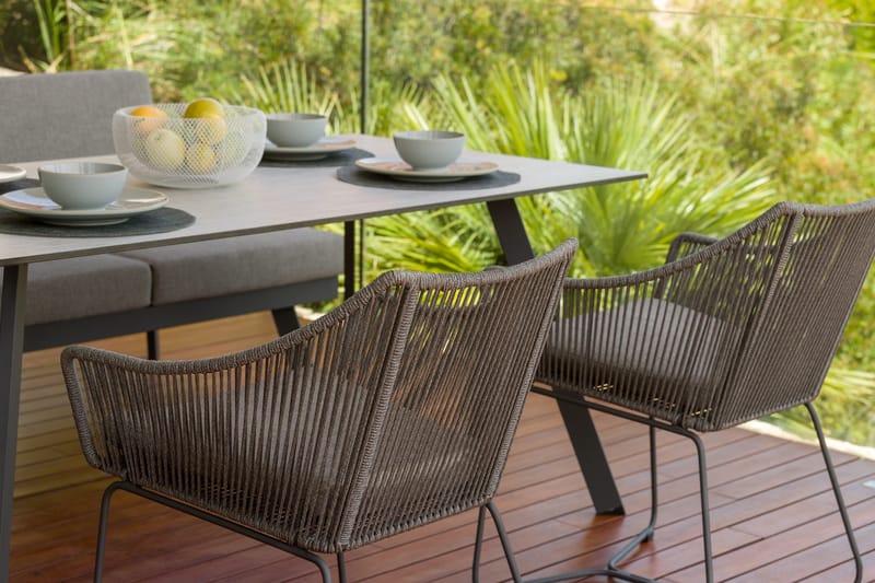 Utebord OPAL rektangulärt 160 cm - grå - Utemöbler & utemiljö - Utebord & trädgårdsbord - Matbord utomhus