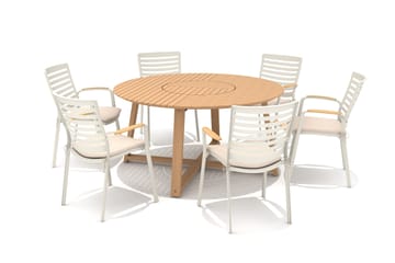 Utomhusbord Agate rund Ø 150 cm - trä - Utemöbler & utemiljö - Utebord & trädgårdsbord - Matbord utomhus