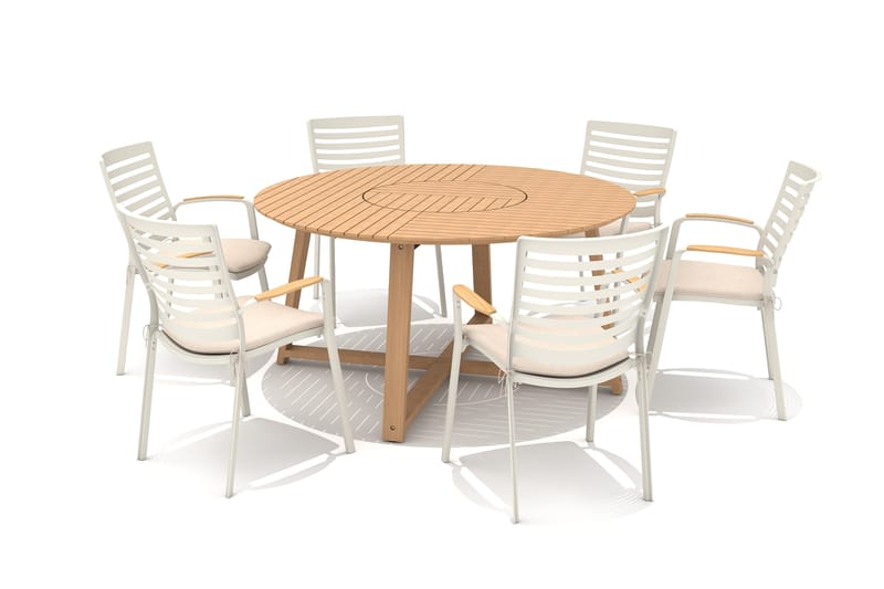 Utomhusbord Agate rund Ø 150 cm - trä - Utemöbler & utemiljö - Utebord & trädgårdsbord - Matbord utomhus