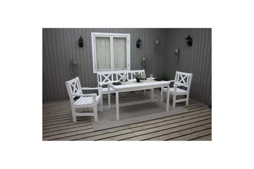 Utomhusbord Europe 150 cm - Vit - Utemöbler & utemiljö - Utebord & trädgårdsbord - Matbord utomhus