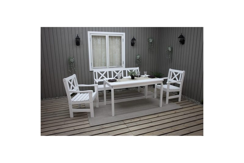 Utomhusbord Europe 150 cm - Vit - Utemöbler & utemiljö - Utebord & trädgårdsbord - Matbord utomhus