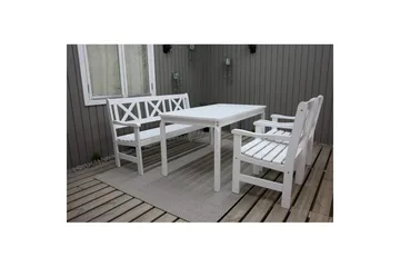 Utomhusbord Europe 150 cm - Vit - Utemöbler & utemiljö - Utebord & trädgårdsbord - Matbord utomhus