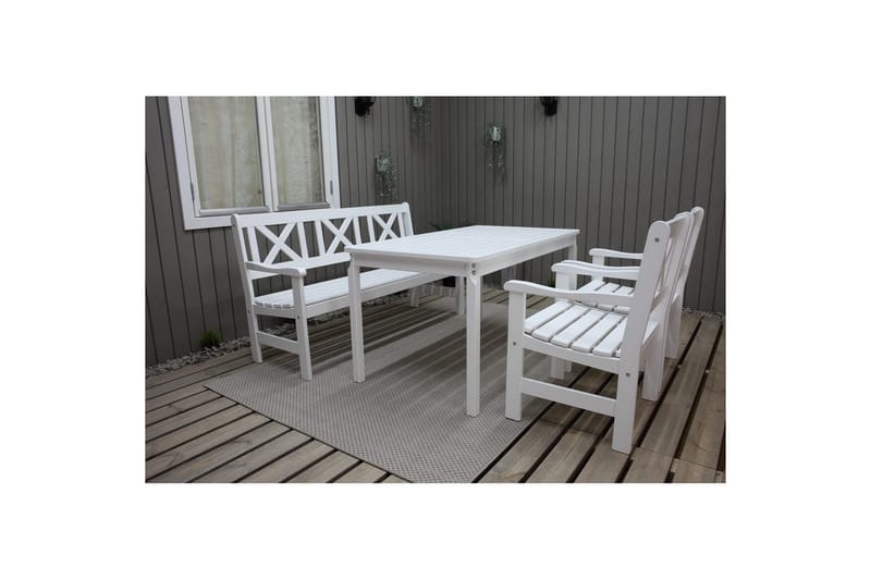 Utomhusbord Europe 150 cm - Vit - Utemöbler & utemiljö - Utebord & trädgårdsbord - Matbord utomhus