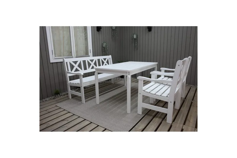 Utomhusbord Europe 150 cm - Vit - Utemöbler & utemiljö - Utebord & trädgårdsbord - Matbord utomhus