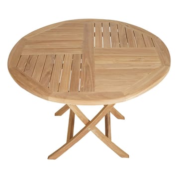 Utomhusbord Milano fällbart bord Ø100 cm - trä - Utemöbler & utemiljö - Utebord & trädgårdsbord - Matbord utomhus