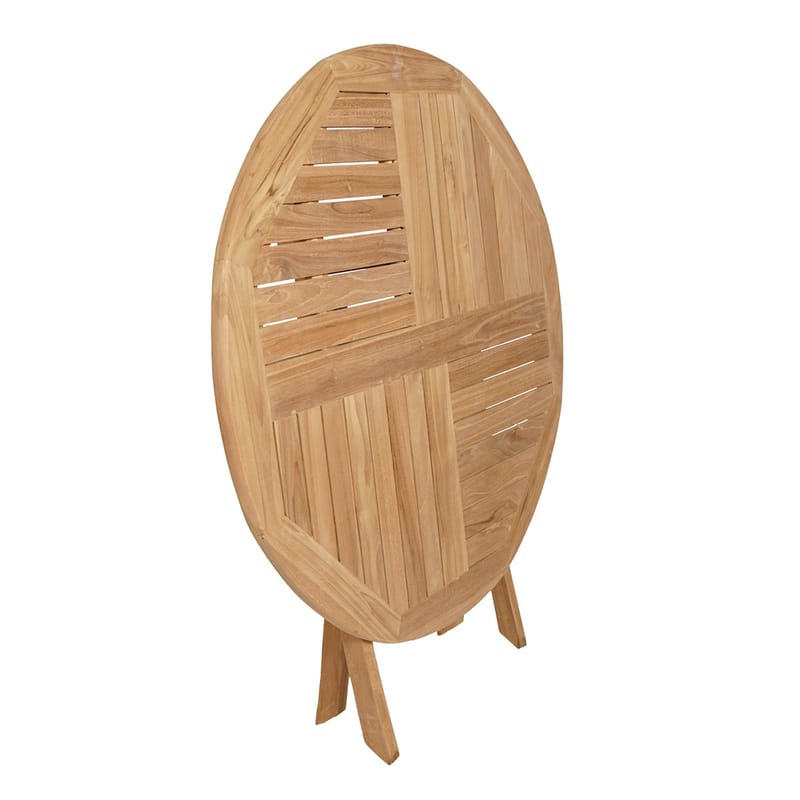 Utomhusbord Milano fällbart bord Ø100 cm - trä - Utemöbler & utemiljö - Utebord & trädgårdsbord - Matbord utomhus