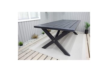 Utomhusbord Oxford 220 Svart - Svart - Utemöbler & utemiljö - Utebord & trädgårdsbord - Matbord utomhus