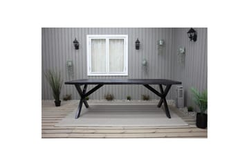 Utomhusbord Oxford 220 Svart - Svart - Utemöbler & utemiljö - Utebord & trädgårdsbord - Matbord utomhus
