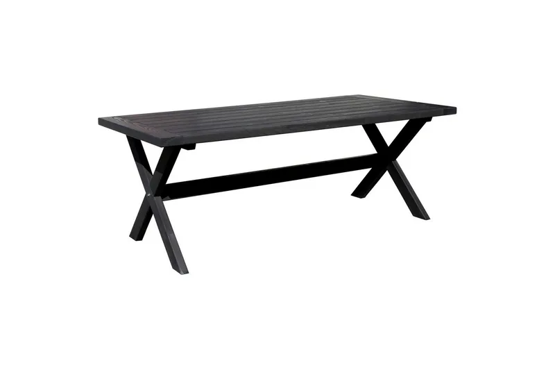 Utomhusbord Oxford 220 Svart, Svart