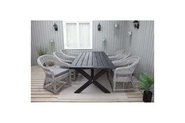 Utomhusbord Oxford 220 Svart - Svart - Utemöbler & utemiljö - Utebord & trädgårdsbord - Matbord utomhus