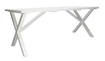Utomhusbord Scottsdale rektangulär Vit 190 cm - Vit - Utemöbler & utemiljö - Utebord & trädgårdsbord - Matbord utomhus