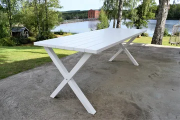 Utomhusbord Scottsdale rektangulär Vit 190 cm - Vit - Utemöbler & utemiljö - Utebord & trädgårdsbord - Matbord utomhus