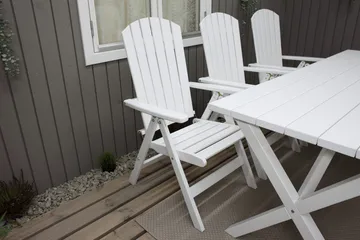 Utomhusbord Scottsdale rektangulär Vit 190 cm - Vit - Utemöbler & utemiljö - Utebord & trädgårdsbord - Matbord utomhus