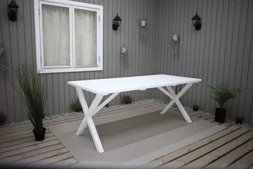 Utomhusbord Scottsdale rektangulär Vit 190 cm - Vit - Utemöbler & utemiljö - Utebord & trädgårdsbord - Matbord utomhus