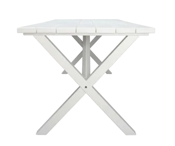 Utomhusbord Scottsdale rektangulär Vit 190 cm - Vit - Utemöbler & utemiljö - Utebord & trädgårdsbord - Matbord utomhus