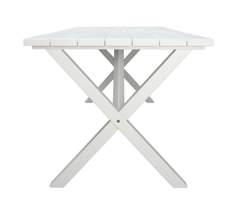 Utomhusbord Scottsdale rektangulär Vit 190 cm - Vit - Utemöbler & utemiljö - Utebord & trädgårdsbord - Matbord utomhus