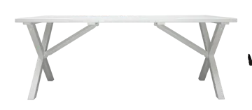 Utomhusbord Scottsdale rektangulär Vit 190 cm - Vit - Utemöbler & utemiljö - Utebord & trädgårdsbord - Matbord utomhus