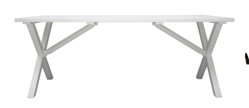 Utomhusbord Scottsdale rektangulär Vit 190 cm - Vit - Utemöbler & utemiljö - Utebord & trädgårdsbord - Matbord utomhus