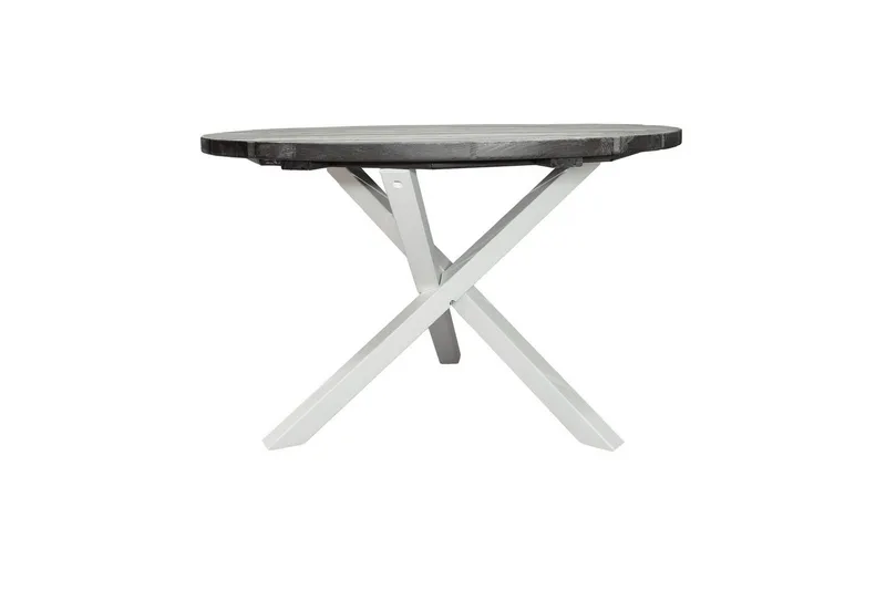 Utomhusbord Scottsdale Runt - Shabby Chic Grå med Vita ben - Utemöbler & utemiljö - Utebord & trädgårdsbord - Matbord utomhus