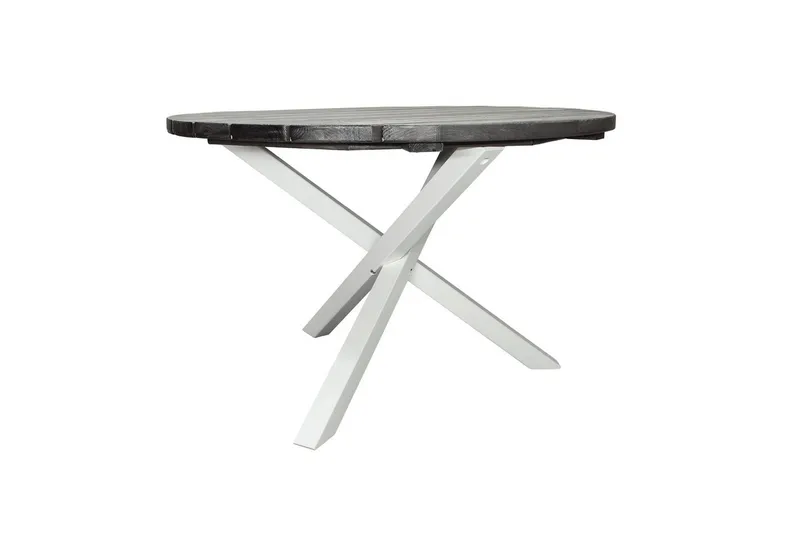 Utomhusbord Scottsdale Runt - Shabby Chic Grå med Vita ben - Utemöbler & utemiljö - Utebord & trädgårdsbord - Matbord utomhus