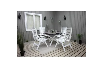 Utomhusbord Scottsdale Runt - Shabby Chic Grå med Vita ben - Utemöbler & utemiljö - Utebord & trädgårdsbord - Matbord utomhus