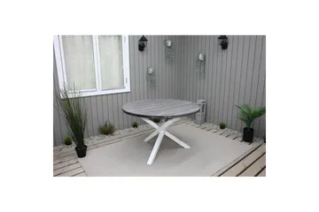 Utomhusbord Scottsdale Runt - Shabby Chic Grå med Vita ben - Utemöbler & utemiljö - Utebord & trädgårdsbord - Matbord utomhus