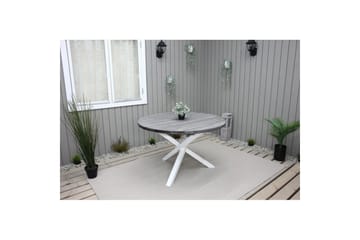 Utomhusbord Scottsdale Runt - Shabby Chic Grå med Vita ben - Utemöbler & utemiljö - Utebord & trädgårdsbord - Matbord utomhus