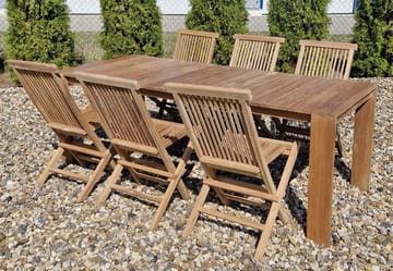 Utomhusbord Palu matbord 210*90 cm - naturlig färg - Utemöbler & utemiljö - Utebord & trädgårdsbord - Matbord utomhus