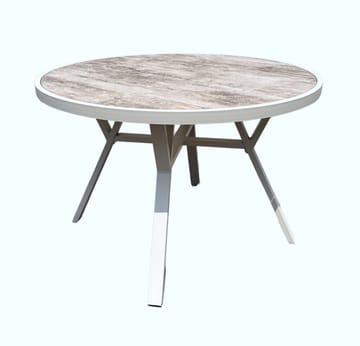 Utomhusbord Palermo rund Ø110 cm - grå/beige - Utemöbler & utemiljö - Utebord & trädgårdsbord - Matbord utomhus