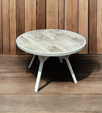 Utomhusbord Palermo rund Ø110 cm - grå/beige - Utemöbler & utemiljö - Utebord & trädgårdsbord - Matbord utomhus