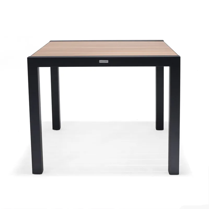 Utomhusbord Panama 90 cm - trä/svart - Utemöbler & utemiljö - Utebord & trädgårdsbord - Matbord utomhus