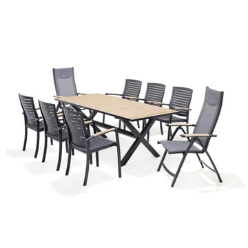 Utomhusbord Panama 200 cm - trä/svart - Utemöbler & utemiljö - Utebord & trädgårdsbord - Matbord utomhus