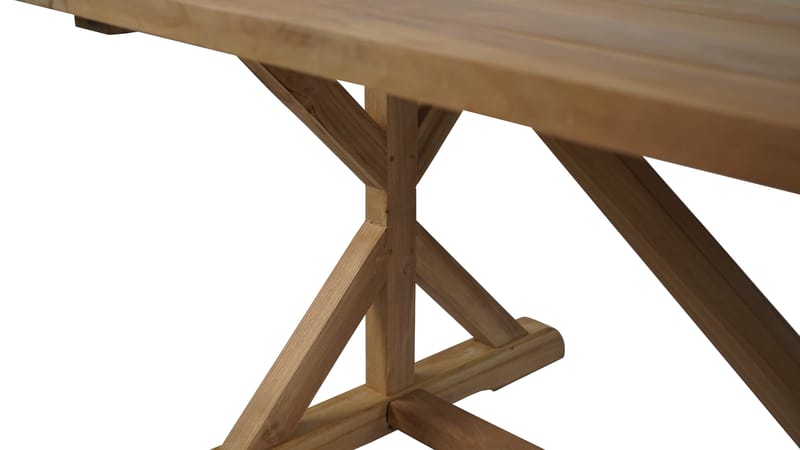 Utomhusbord Prato bord med X-ben 240*100 cm - trä - Utemöbler & utemiljö - Utebord & trädgårdsbord - Matbord utomhus