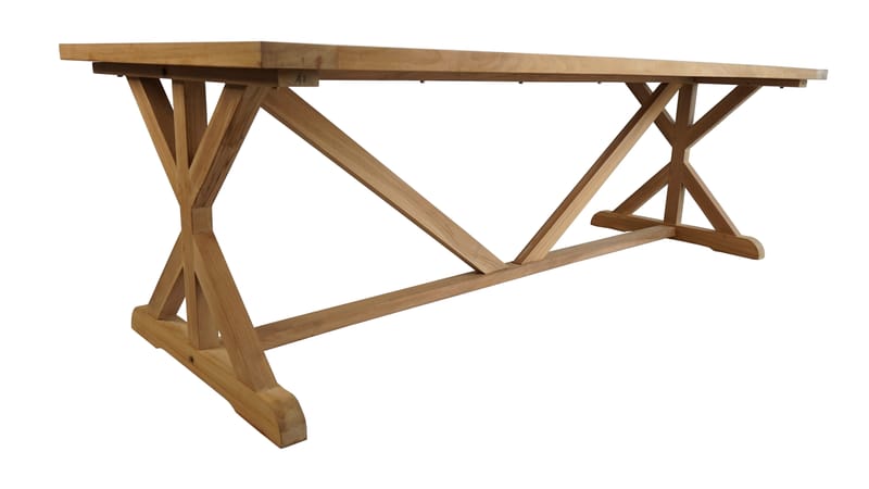 Utomhusbord Prato bord med X-ben 240*100 cm - trä - Utemöbler & utemiljö - Utebord & trädgårdsbord - Matbord utomhus