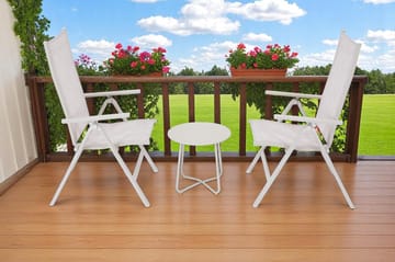 Utomhussidobord Seville rund Ø45 cm - Korallsand - Utemöbler & utemiljö - Utebord & trädgårdsbord - Sidobord utomhus