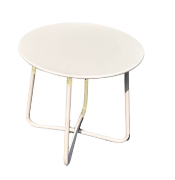 Utomhussidobord Seville rund Ø45 cm - Korallsand - Utemöbler & utemiljö - Utebord & trädgårdsbord - Sidobord utomhus