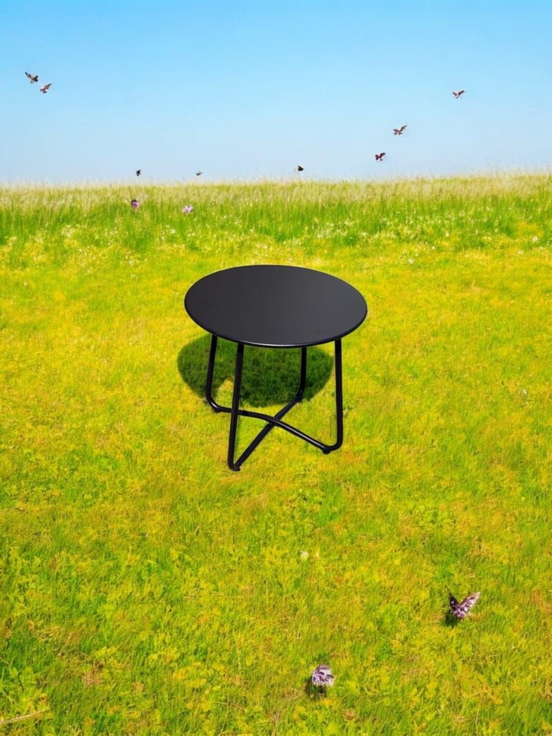 Utomhussidobord Seville rund Ø45 cm - Svart - Utemöbler & utemiljö - Utebord & trädgårdsbord - Sidobord utomhus