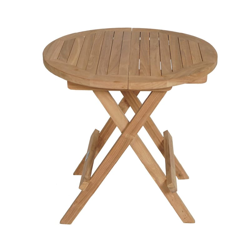Utomhussidobord Tropea fällbart sidobord Ø50 cm - trä - Utemöbler & utemiljö - Utebord & trädgårdsbord - Sidobord utomhus