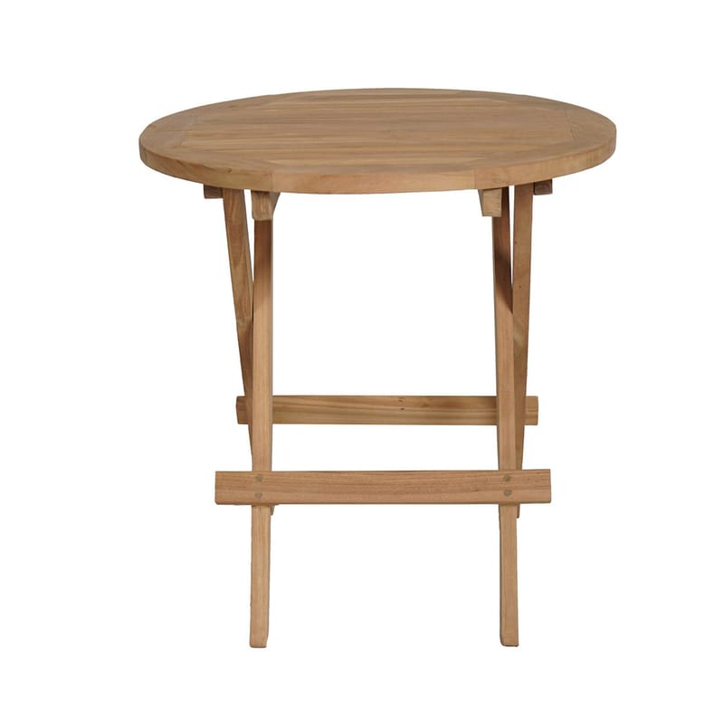 Utomhussidobord Tropea fällbart sidobord Ø50 cm - trä - Utemöbler & utemiljö - Utebord & trädgårdsbord - Sidobord utomhus