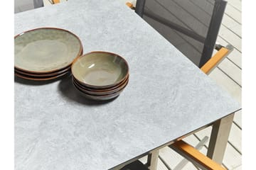 Zervo Matbord Utomhus 180x90 cm - Grå/Silver - Utemöbler & utemiljö - Utebord & trädgårdsbord - Matbord utomhus