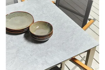 Zervo Matbord Utomhus 180x90 cm - Grå/Silver - Utemöbler & utemiljö - Utebord & trädgårdsbord - Matbord utomhus