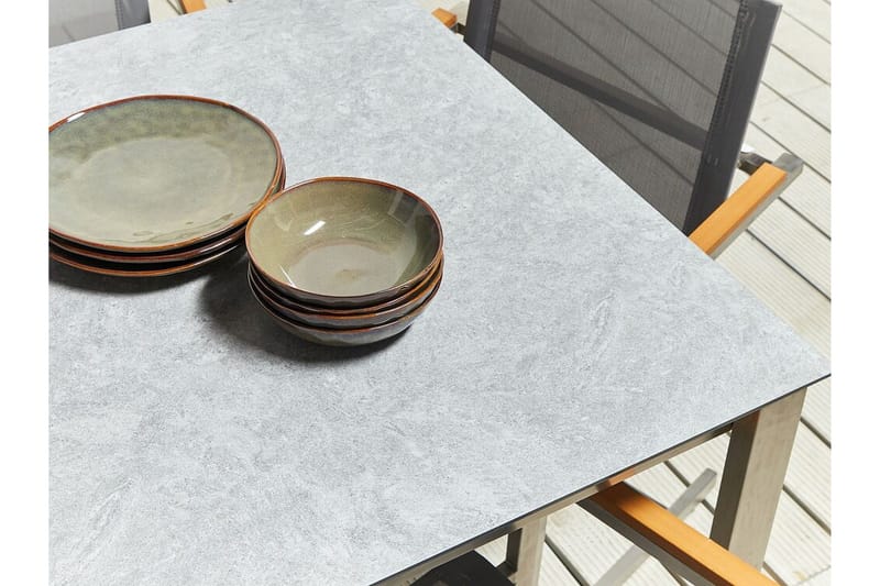 Zervo Matbord Utomhus 180x90 cm - Grå/Silver - Utemöbler & utemiljö - Utebord & trädgårdsbord - Matbord utomhus