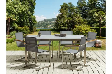 Zervo Matbord Utomhus 180x90 cm - Grå/Silver - Utemöbler & utemiljö - Utebord & trädgårdsbord - Matbord utomhus