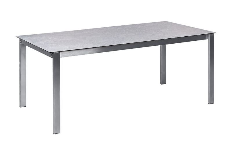 Zervo Matbord Utomhus 180x90 cm, Grå/Silver