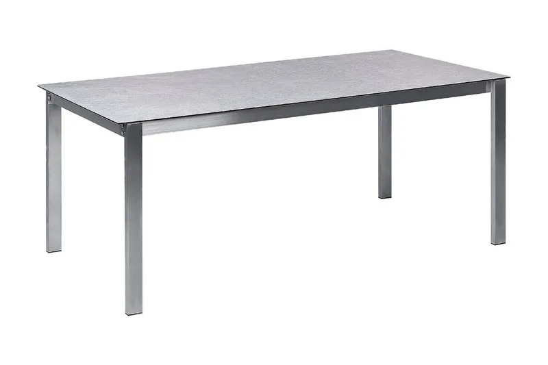 Zervo Matbord Utomhus 180x90 cm, Grå/Silver