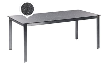 Zervo Matbord Utomhus 180x90 cm - Svart/Silver - Utemöbler & utemiljö - Utebord & trädgårdsbord - Matbord utomhus