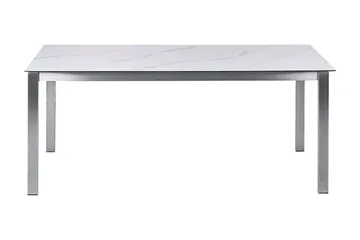 Zervo Matbord Utomhus 180x90 cm - Vit/Silver - Utemöbler & utemiljö - Utebord & trädgårdsbord - Matbord utomhus