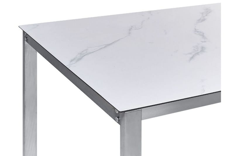Zervo Matbord Utomhus 180x90 cm - Vit/Silver - Utemöbler & utemiljö - Utebord & trädgårdsbord - Matbord utomhus