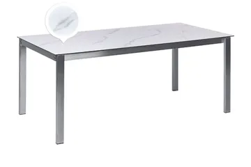 Zervo Matbord Utomhus 180x90 cm - Vit/Silver - Utemöbler & utemiljö - Utebord & trädgårdsbord - Matbord utomhus
